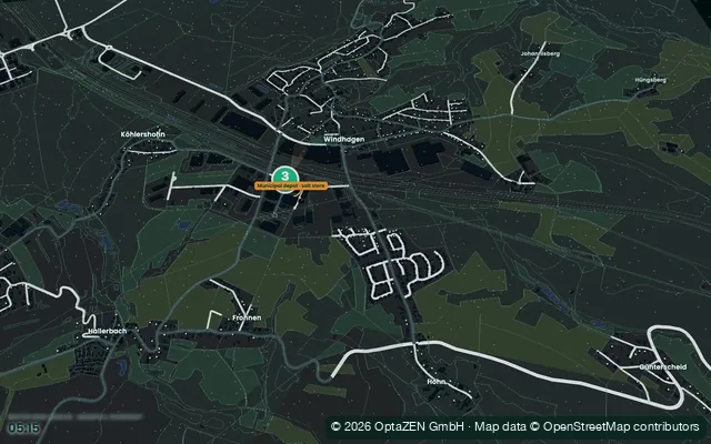 3D view of the plan “Winter road service, snowfall overnight” (Route planning)